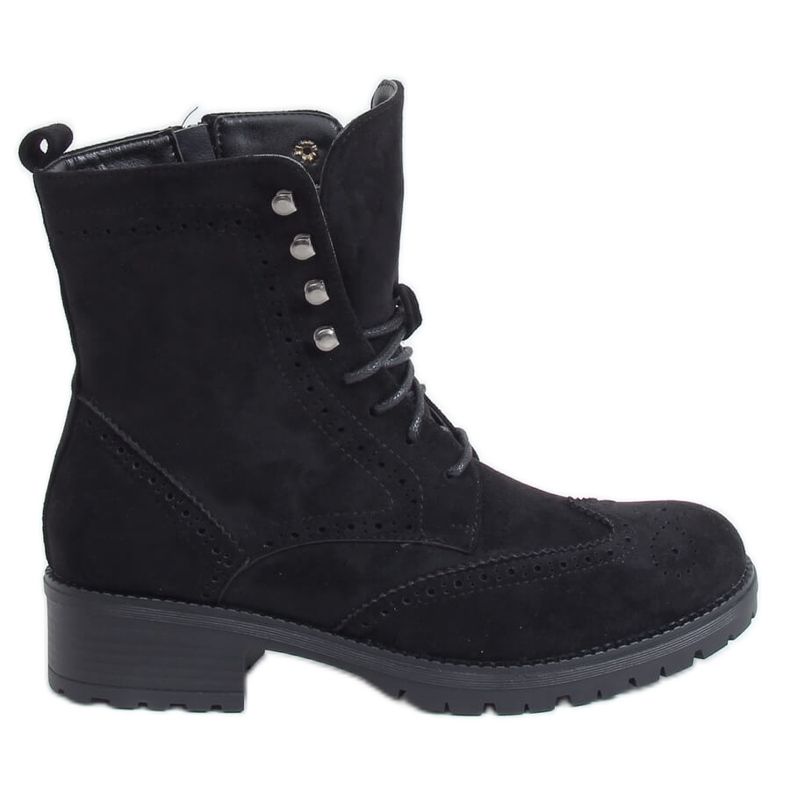 FR215 Black suede black workers