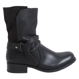 Black women's black boots F3163 Black