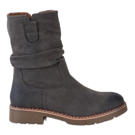 Super Mode Boots With Ruffled Upper