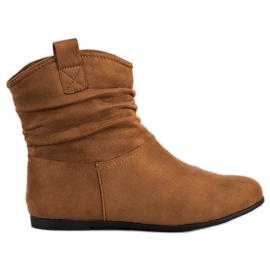 SHELOVET Casual Suede Booties brown SHELOVET Casual Suede Booties brown