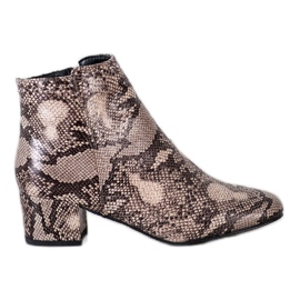SHELOVET Snake Print boots