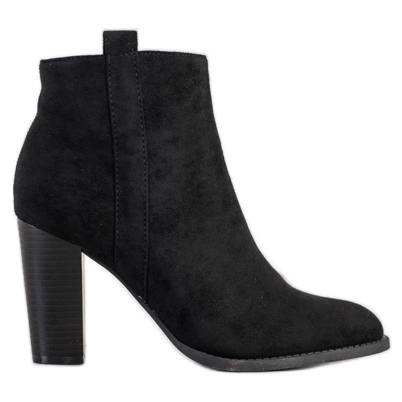 Seastar Suede Booties On A Bar black