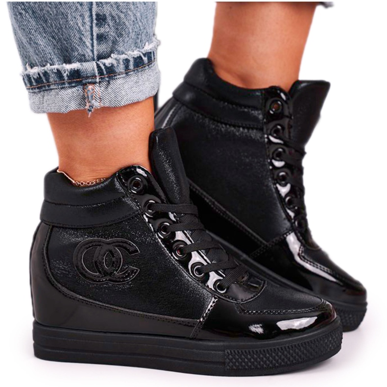 Haver Women's Sneakers Ankle Boots Black Carol Haver Women's Sneakers Ankle Boots Black Carol
