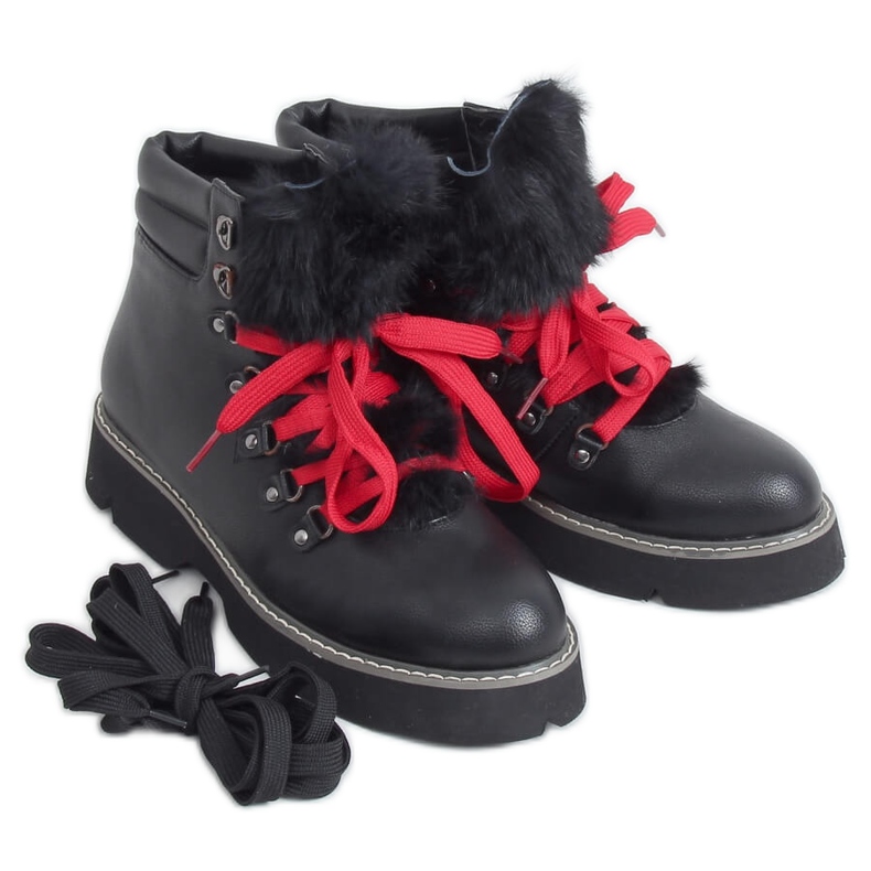 Black Trapper boots 3142 Black