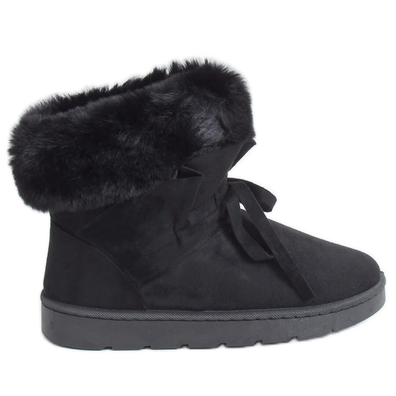 Black women's snow boots A974 Black