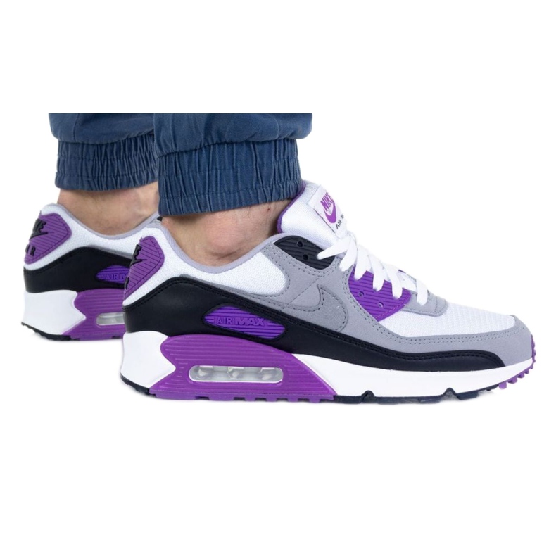 Nike Air Max 90 M CD0881-104 white black violet grey