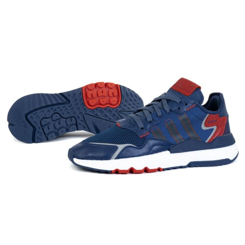 Adidas Nite Jogger M FW2052 shoes red navy blue blue grey Adidas Nite Jogger M FW2052 shoes red navy blue blue grey