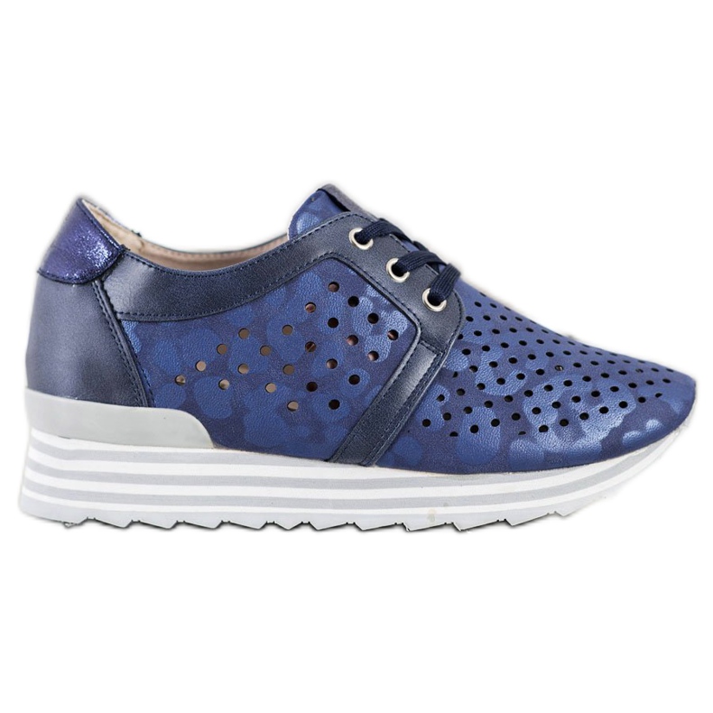 Aclys Openwork Sneakers navy blue blue