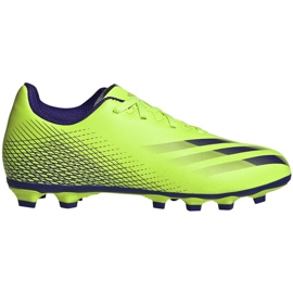 Adidas X Ghosted.4 FxG Jr EG8220 football boots green green