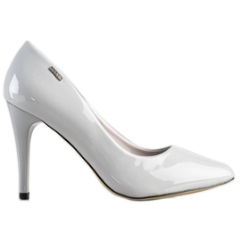 Goodin Lacquered pumps grey Goodin Lacquered pumps grey