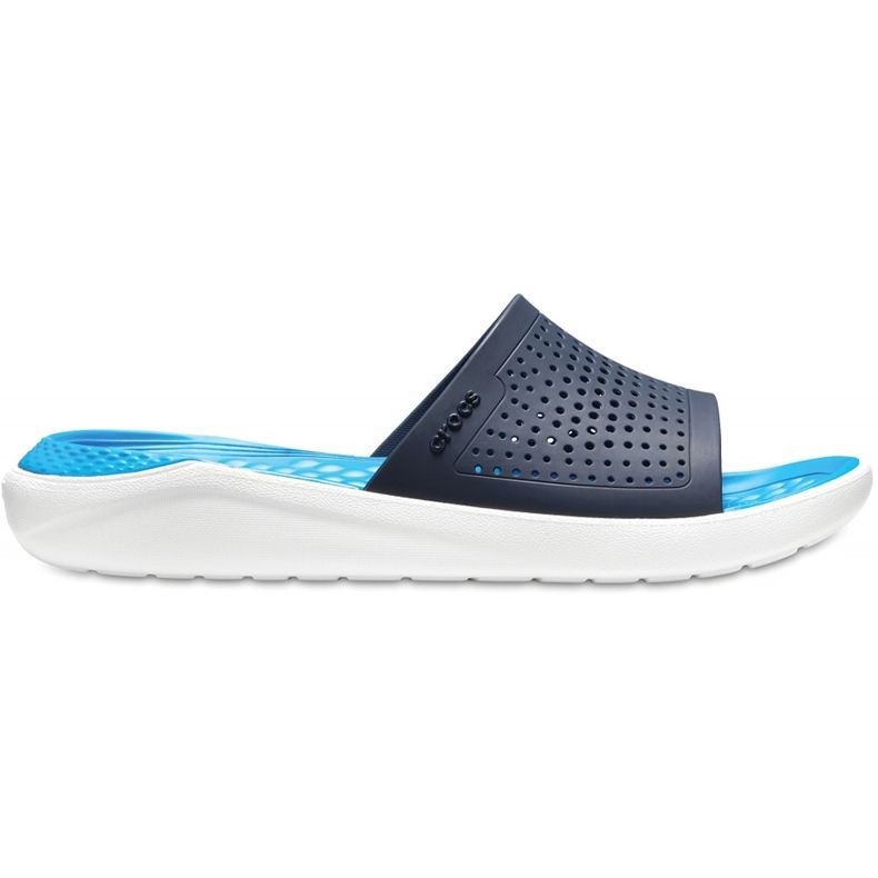 Crocs Literide Slide navy blue-white 205 183 462