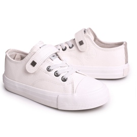 Children's Leather Sneakers Big Star EE374035 White