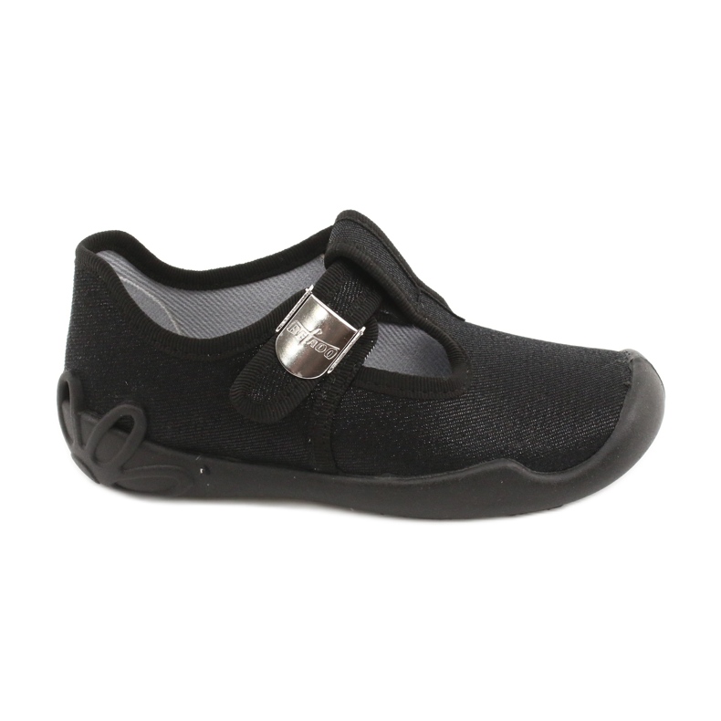 Befado children's shoes blanka black 115X006 silver Befado children's shoes blanka black 115X006 silver