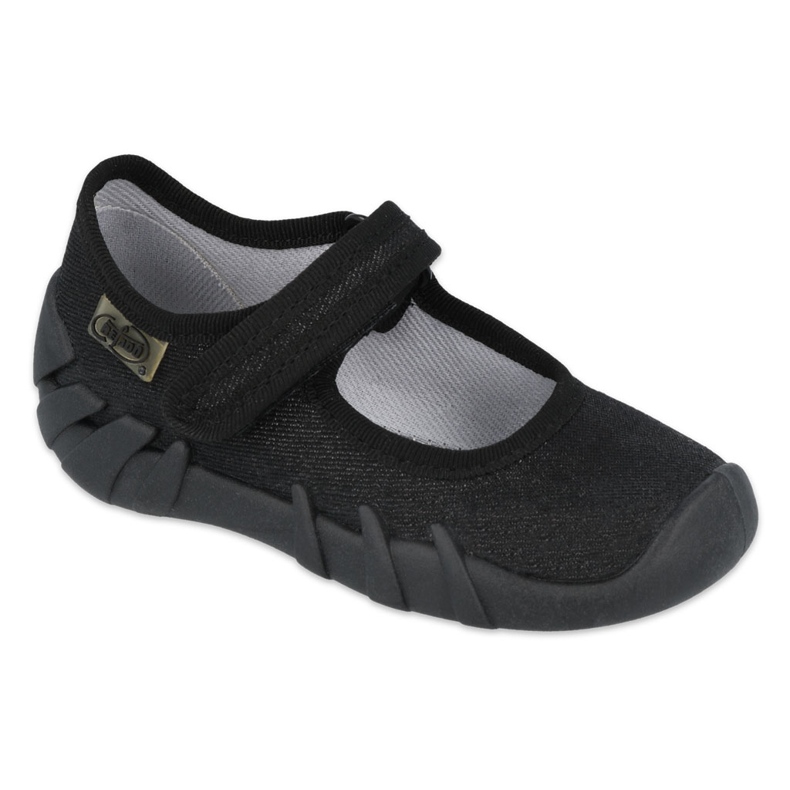 Befado children's speedy black shoes 109P227 silver