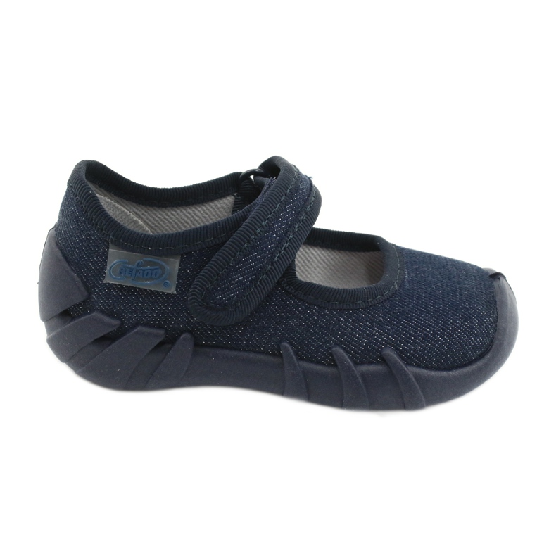Befado children's speedy navy blue shoes 109P226 silver