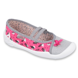 Befado children's shoes 116Y288 pink grey multicolored Befado children's shoes 116Y288 pink grey multicolored