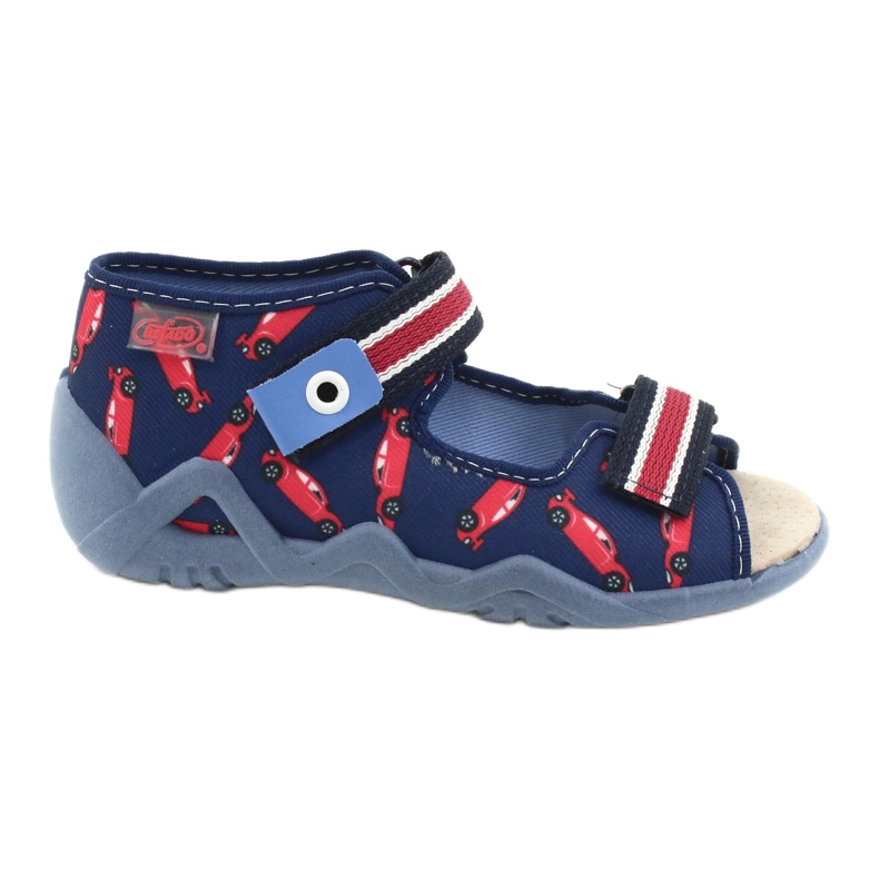Befado yellow children's shoes 350P018 red navy blue Befado yellow children's shoes 350P018 red navy blue