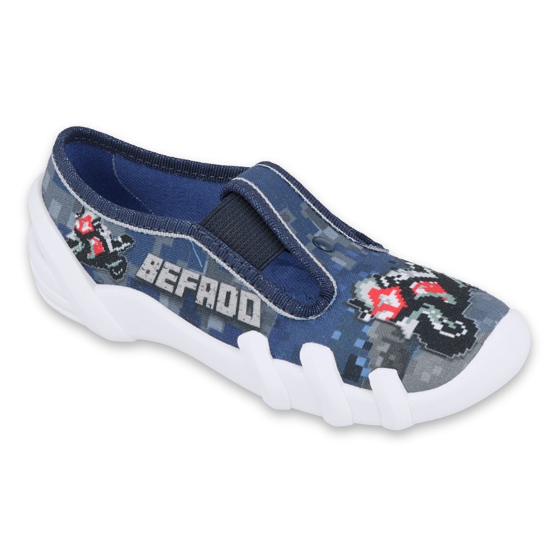 Befado children's shoes 290Y203 navy blue grey multicolored