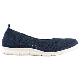 Goodin Openwork Slipons navy blue