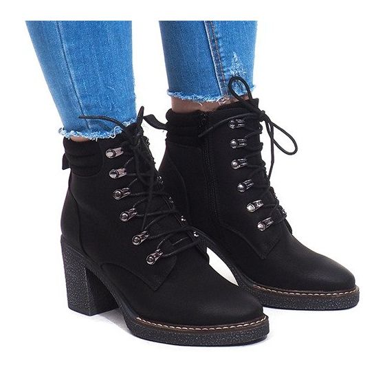 Lace-up Boots 2873 Black