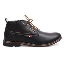 High Warm Boots Tied 86105 Black
