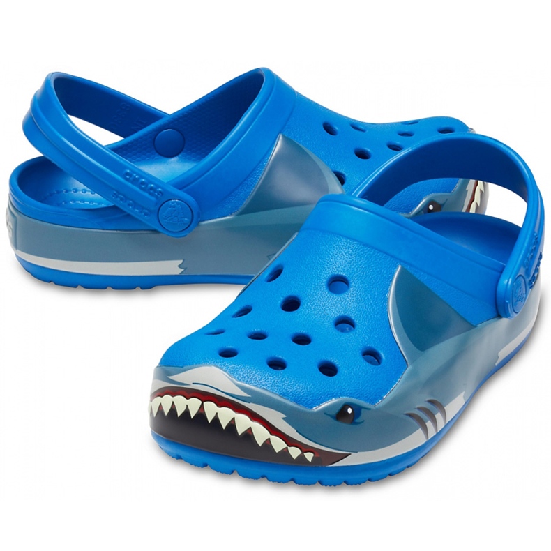 Crocs for kids Fun Lab Shark Band Clg K blue 206271 4JL