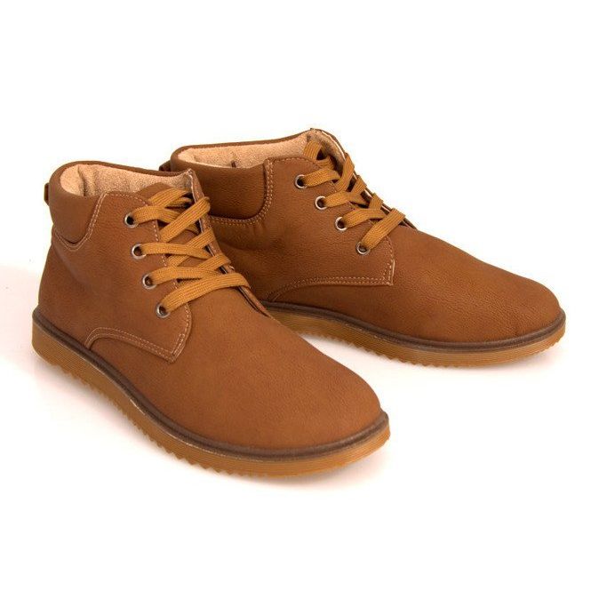 Warm men's boots Sal Camel 1306 brown