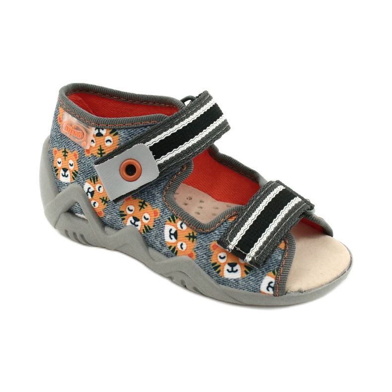 Befado yellow children's shoes 350P016 orange grey
