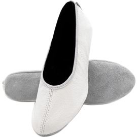 Antares gym ballet shoes - leather, white ecru