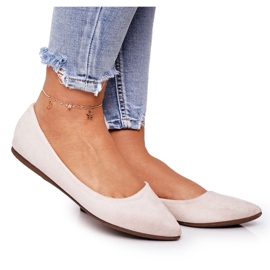 PS1 Delicate Ballerina In Spitz Suede Beige Dermeno