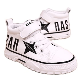 Apawwa Children's High Sneakers With Velcro White Sparky