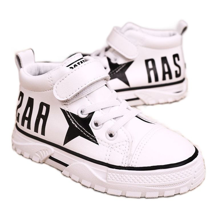 Apawwa Children's High Sneakers With Velcro White Sparky
