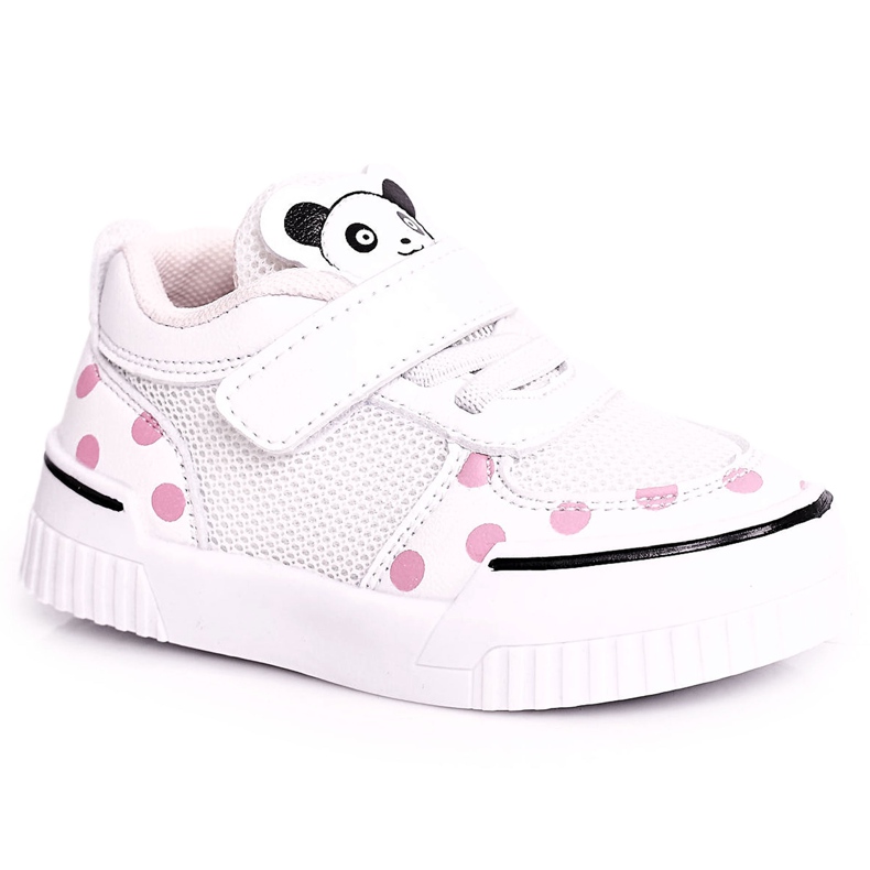 Apawwa Children's Sport Shoes With Panda White And Pink Chico