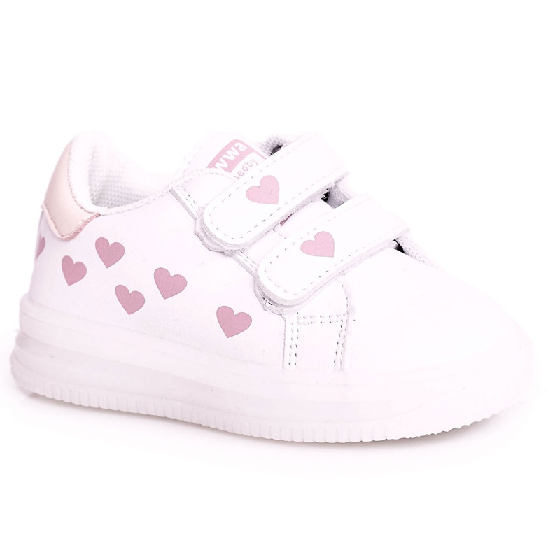 Apawwa Children's Sport Shoes With A Illuminated Sole Led White-Pink Boomer Apawwa Children's Sport Shoes With A Illuminated Sole Led White-Pink Boomer