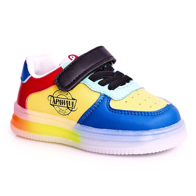Apawwa Children's Sport Shoes With LED Light Sole Multicolor Scooter blue yellow Apawwa Children's Sport Shoes With LED Light Sole Multicolor Scooter blue yellow