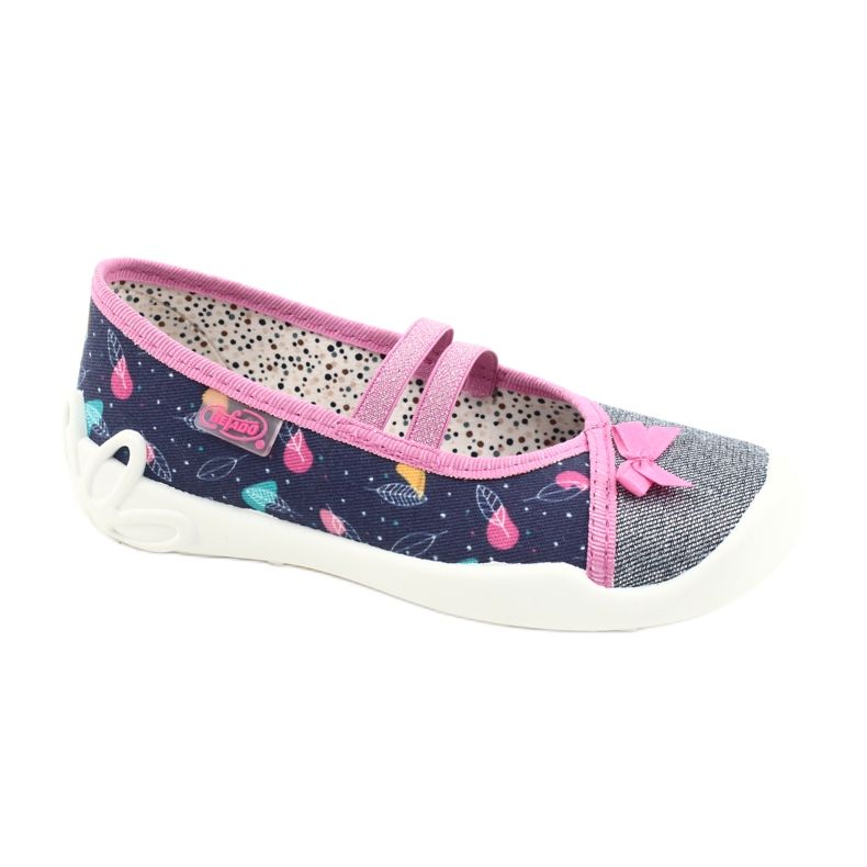 Befado children's shoes 116X286 navy blue pink silver Befado children's shoes 116X286 navy blue pink silver