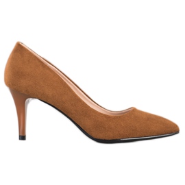 Goodin Suede Pumps brown