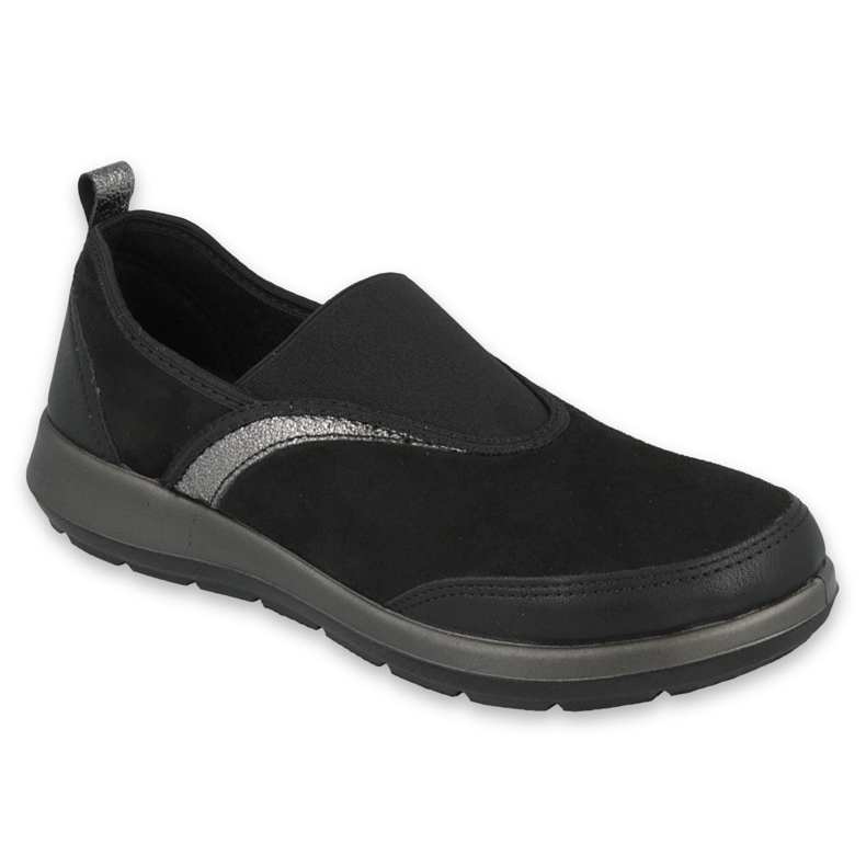 Befado women's shoes 156D006 black silver