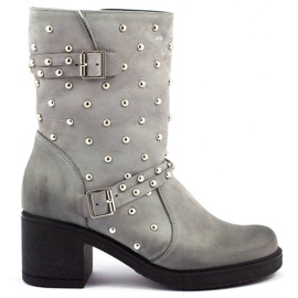 Exousite Women's boots on the post 1070 gray grey