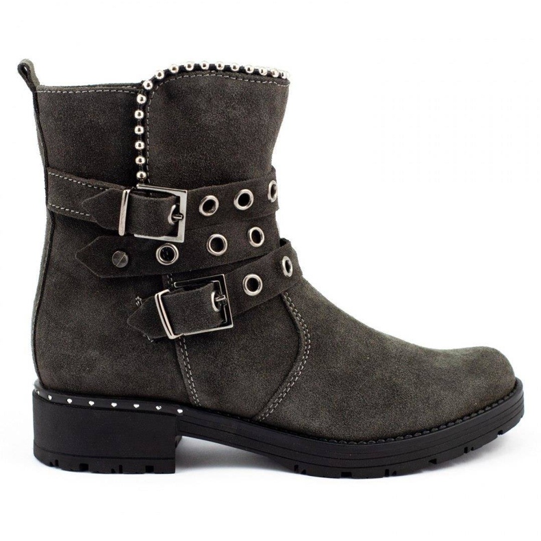 Dolce Pietro Women's warm boots 2054 gray grey