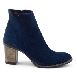 Olivier Sara Navy blue high-heeled boots