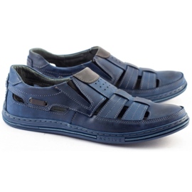 Polbut Men's openwork shoes 06 for summer navy blue