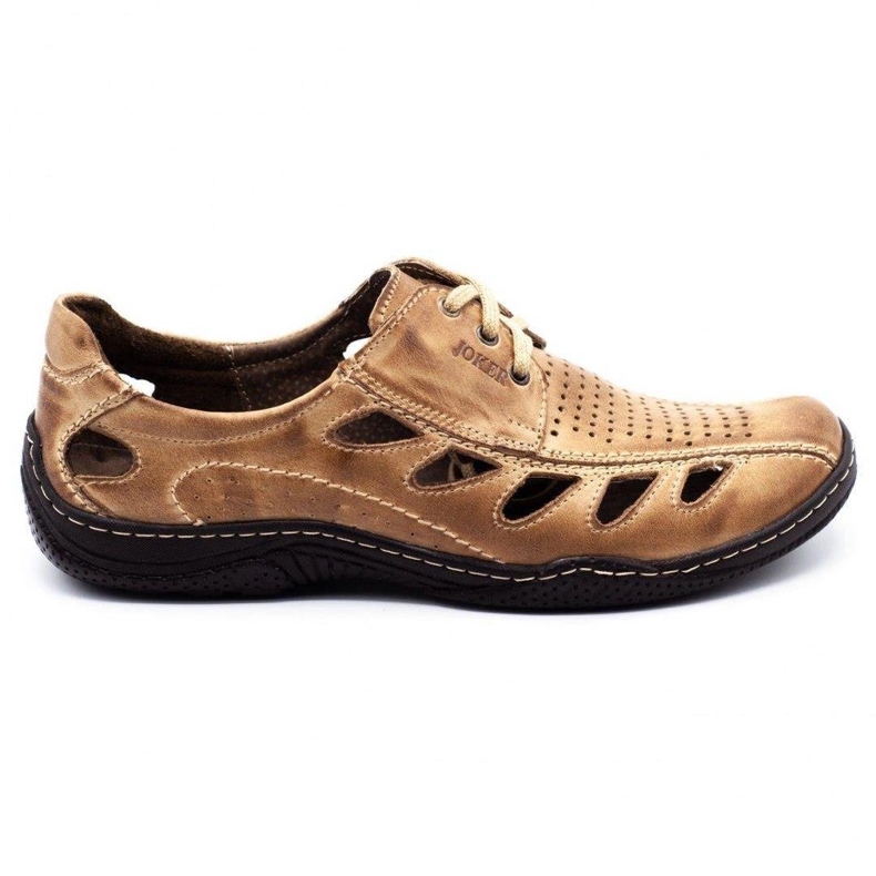 Joker Men's openwork shoes 221 beige