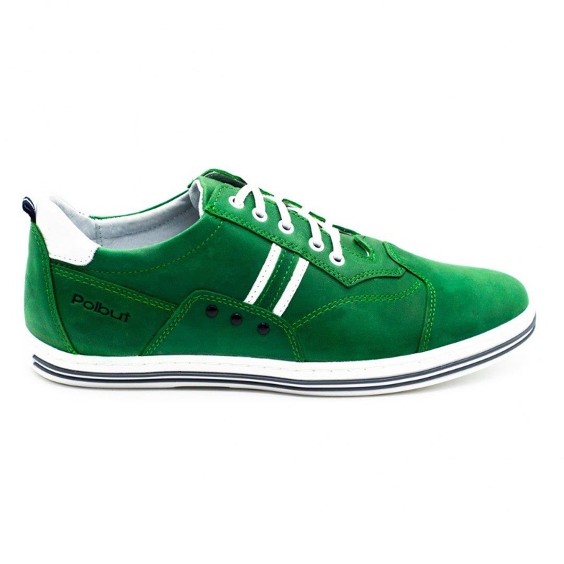 Polbut 1801 green casual men's shoes