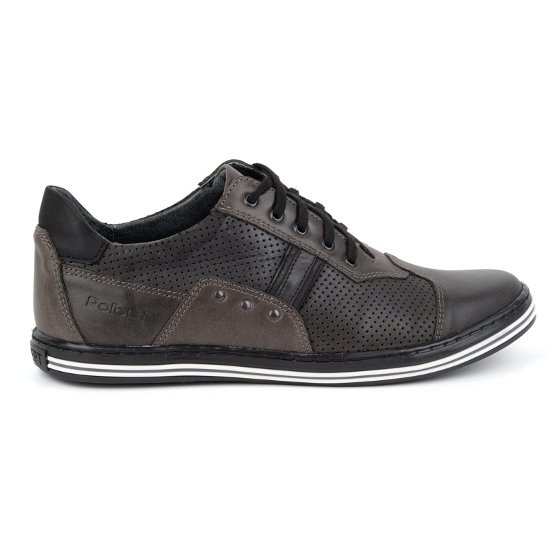 Polbut Men's casual shoes 1801P gray grey