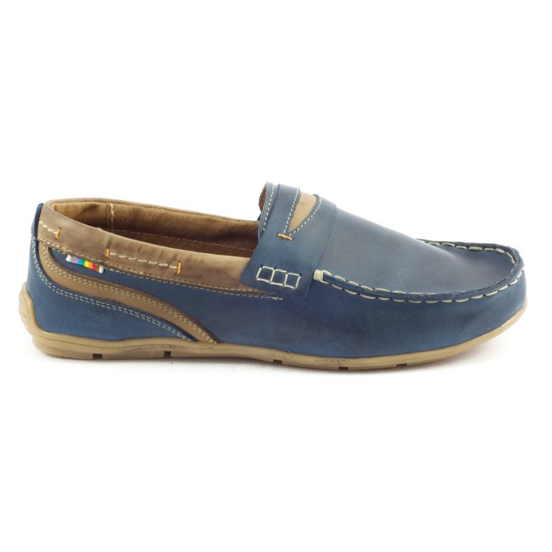Men's shoes loafers 295 navy blue