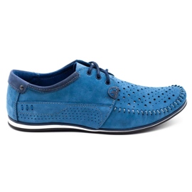 KOMODO Men's shoes moccasins 875 summer blue