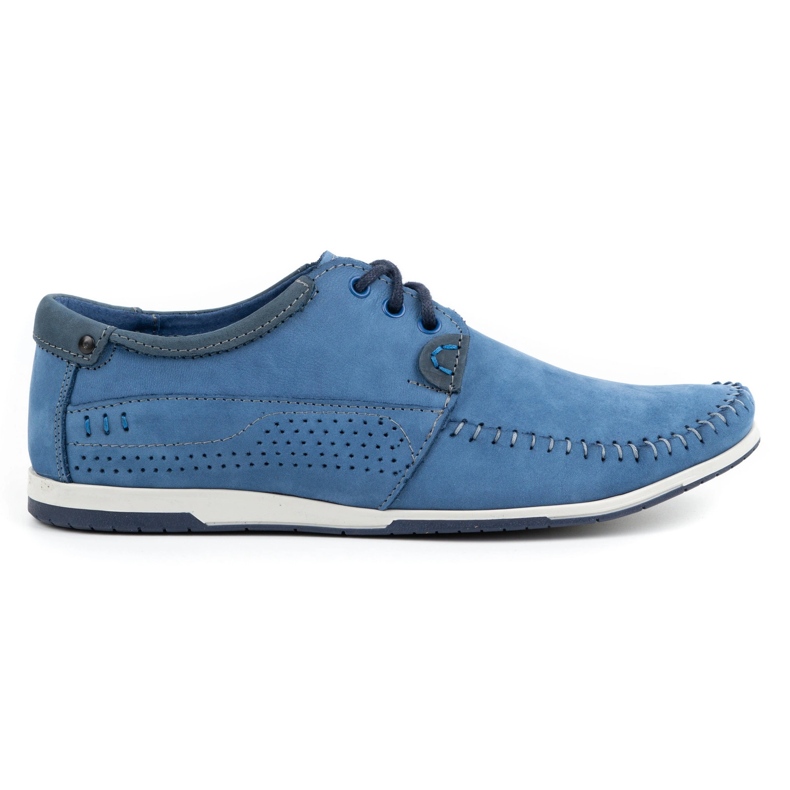 KOMODO Shoes Men's moccasins 875 blue
