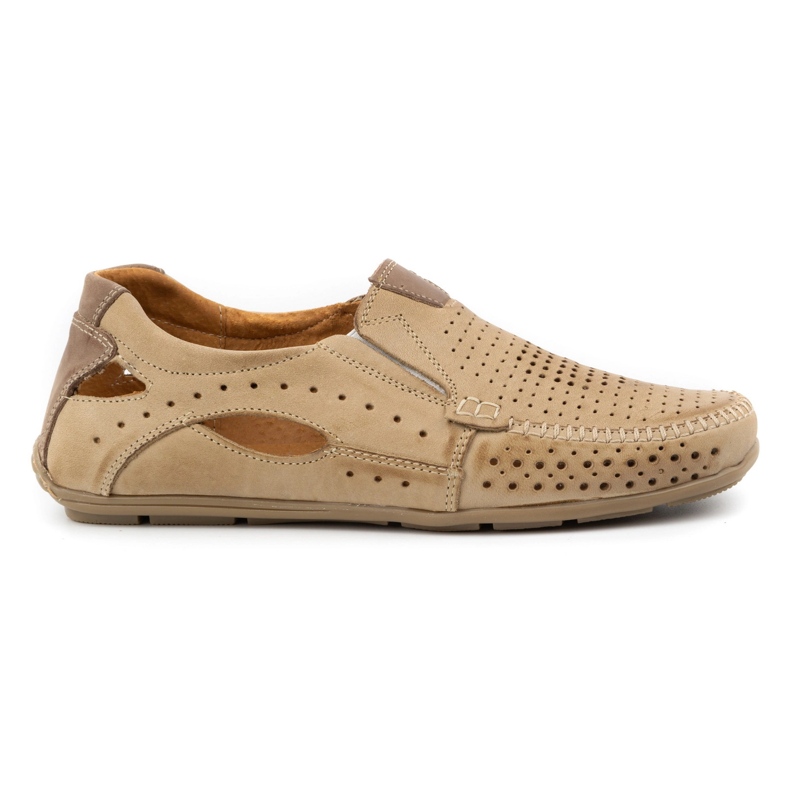 Mario Pala Men's shoes moccasins 901 summer beige