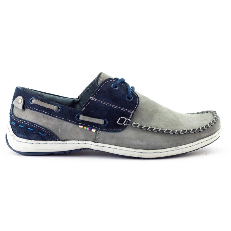 KOMODO Gray men's moccasin shoes 902 grey KOMODO Gray men's moccasin shoes 902 grey